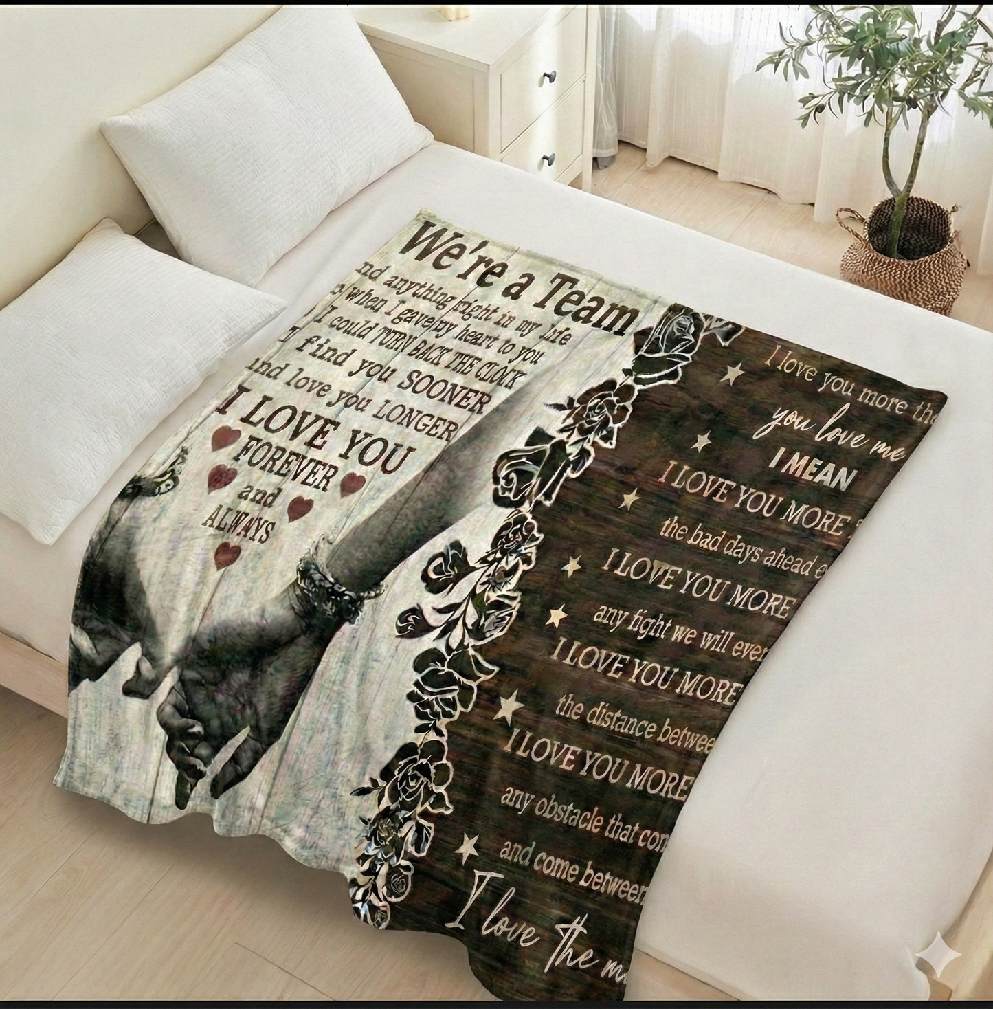 Valentine’s Day Blanket – Romantic Couple Gift