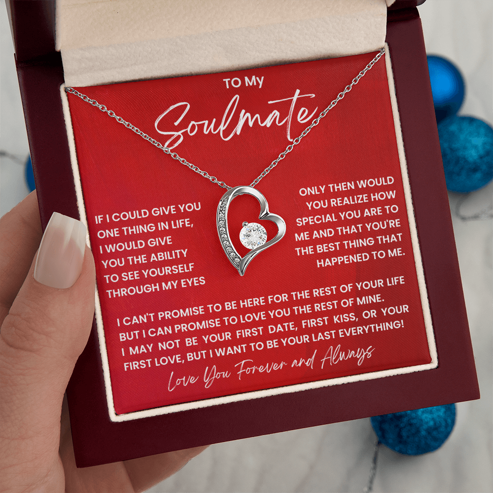 To My Soulmate – Forever Love Heart Necklace | Forever & Always