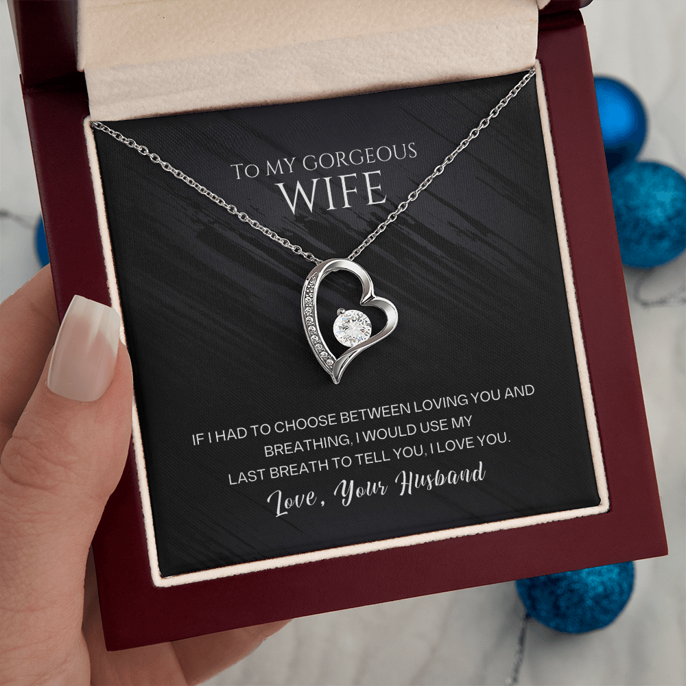 To My Wife – Forever Love Heart Necklace | Love, Your Husband