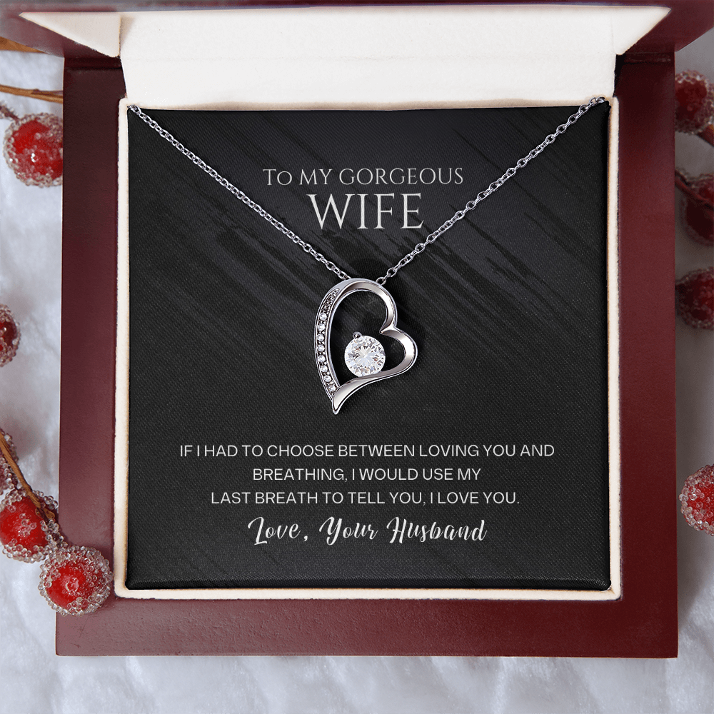 To My Wife – Forever Love Heart Necklace | Love, Your Husband