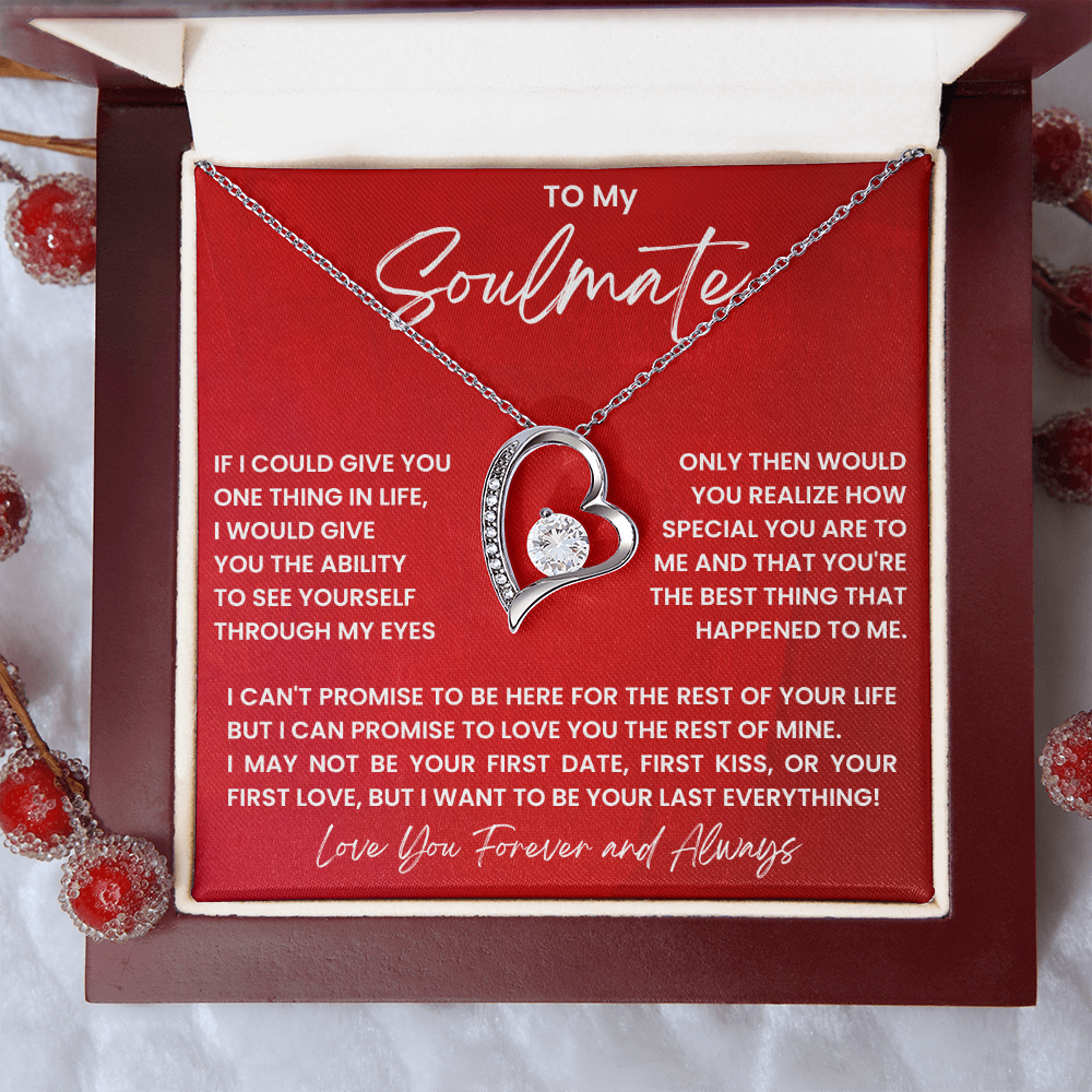 To My Soulmate – Forever Love Heart Necklace | Forever & Always