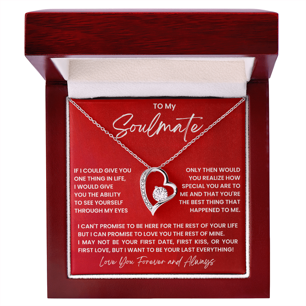 To My Soulmate – Forever Love Heart Necklace | Forever & Always