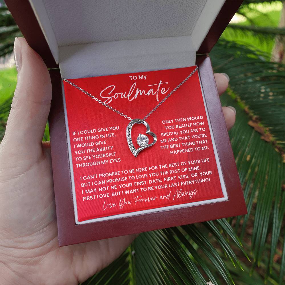 Forever Love Heart Necklace Romantic Gift For Wife