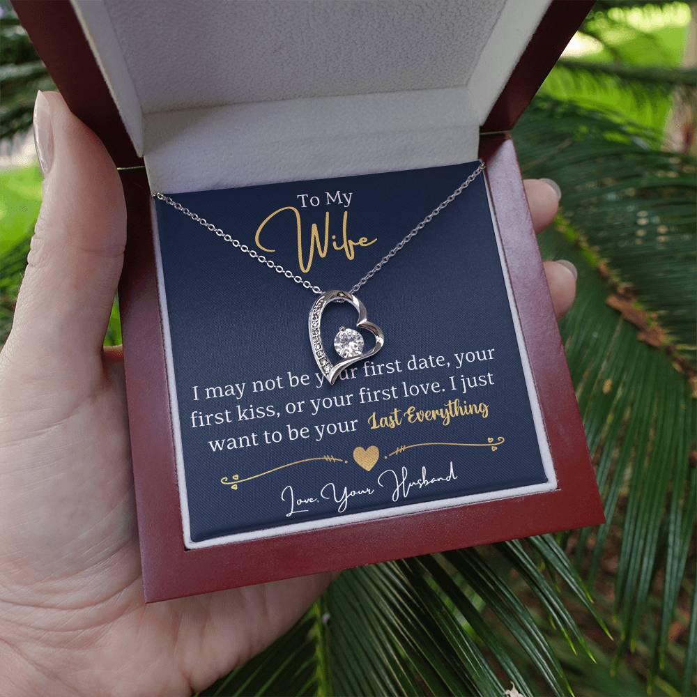 Forever Love Heart Necklace Wife Valentines Day Gift