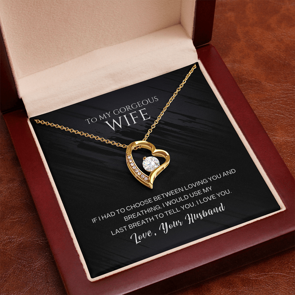 To My Wife – Forever Love Heart Necklace | Love, Your Husband