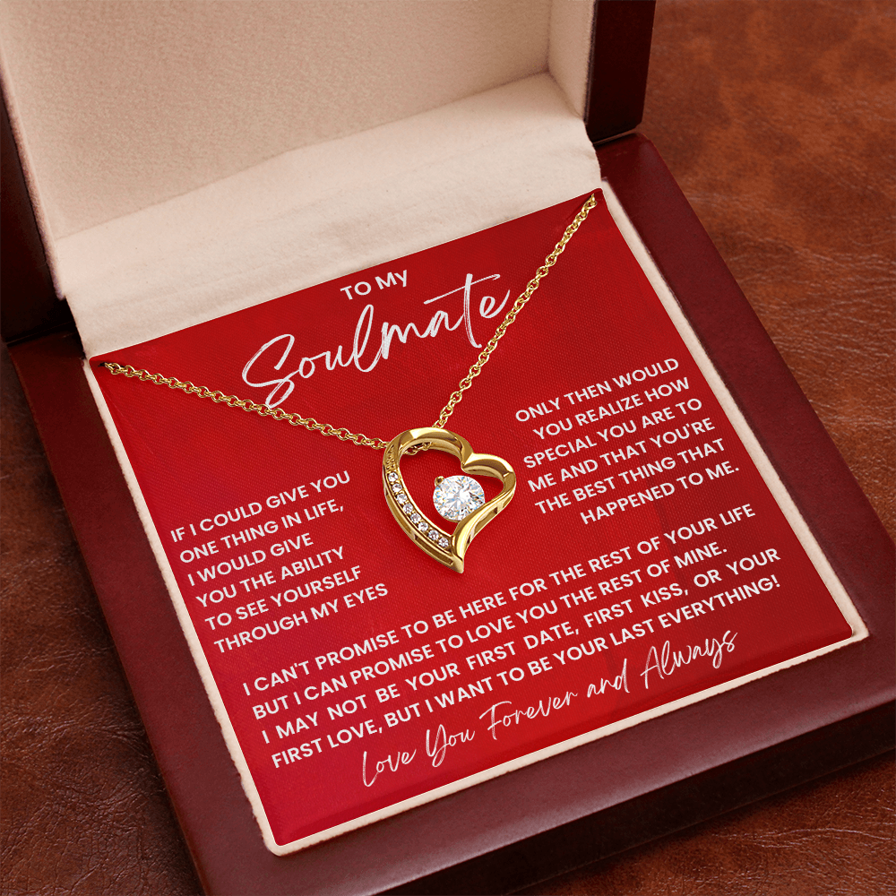 To My Soulmate – Forever Love Heart Necklace | Forever & Always