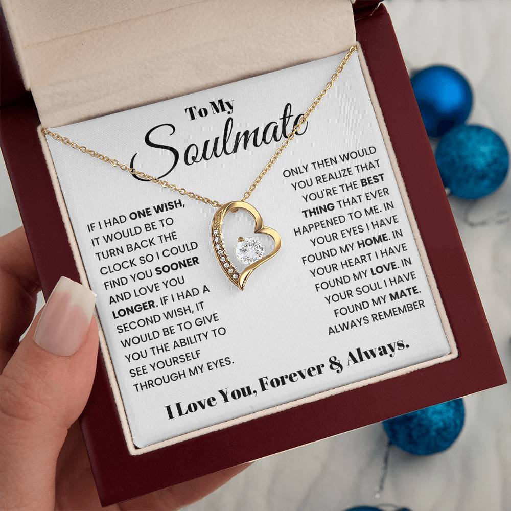 Valentine's Day Heart Necklace Gift For My Wife