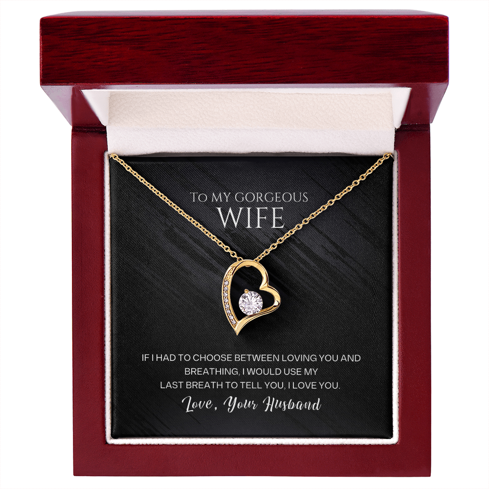 To My Wife – Forever Love Heart Necklace | Love, Your Husband