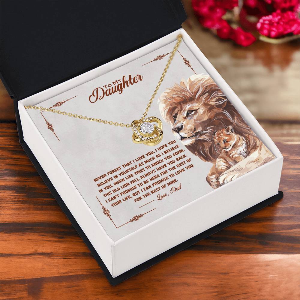 To My Daughter – Love Knot Necklace | Love, Dad (Old Lion)