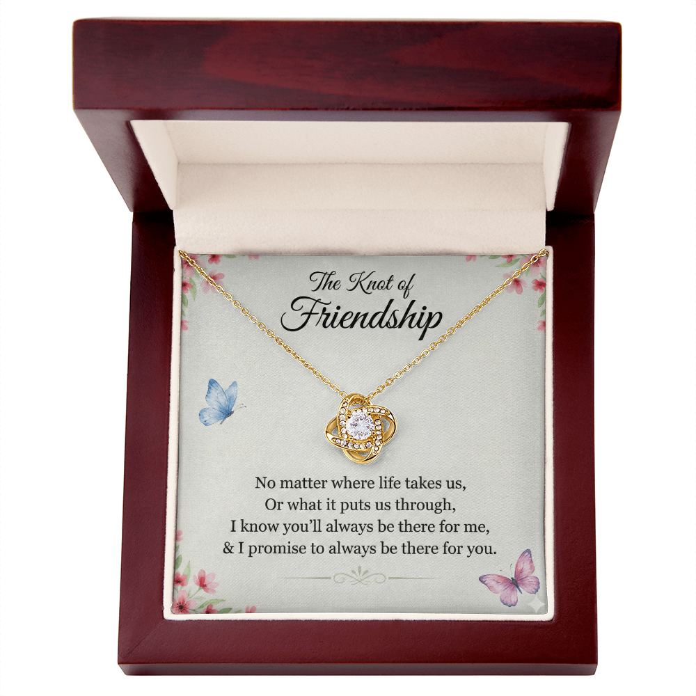 Best Friend Love Knot Necklace — “Always There for You” Gift