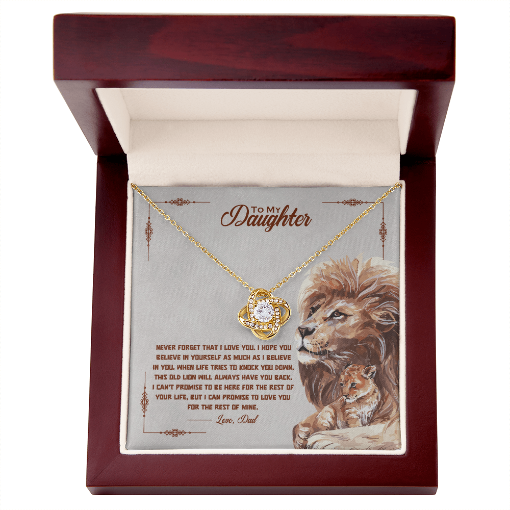To My Daughter – Love Knot Necklace | Love, Dad (Old Lion)