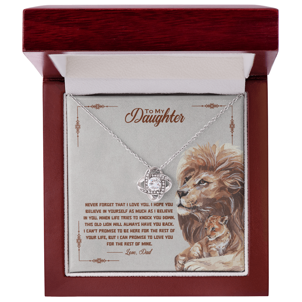 To My Daughter – Love Knot Necklace | Love, Dad (Old Lion)