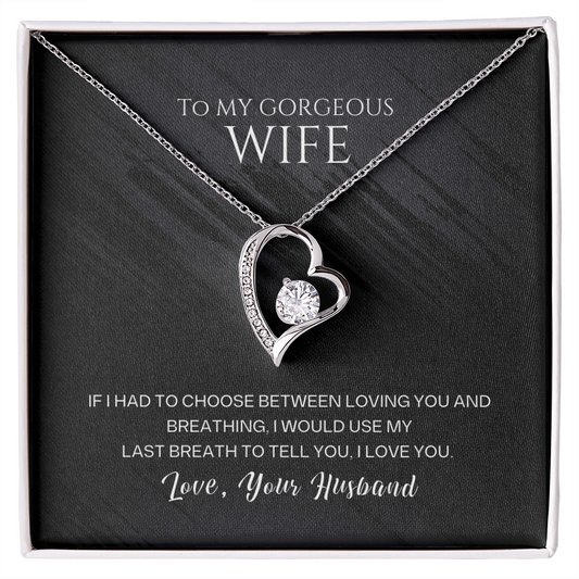 To My Wife – Forever Love Heart Necklace | Love, Your Husband