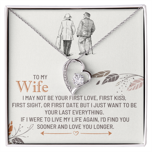 To My Wife – Forever Love Heart Necklace | My Last Everything