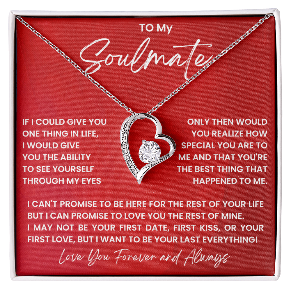 To My Soulmate – Forever Love Heart Necklace | Forever & Always