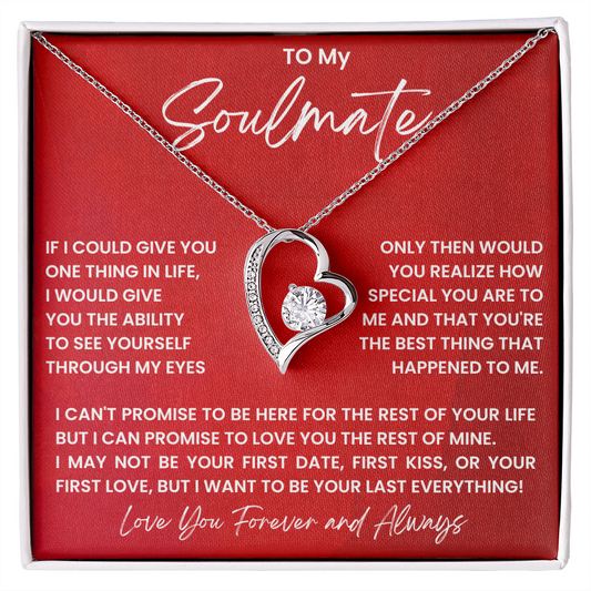 To My Soulmate – Forever Love Heart Necklace | Forever & Always