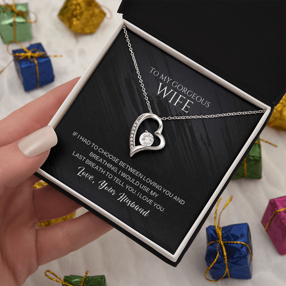 To My Wife – Forever Love Heart Necklace | Love, Your Husband