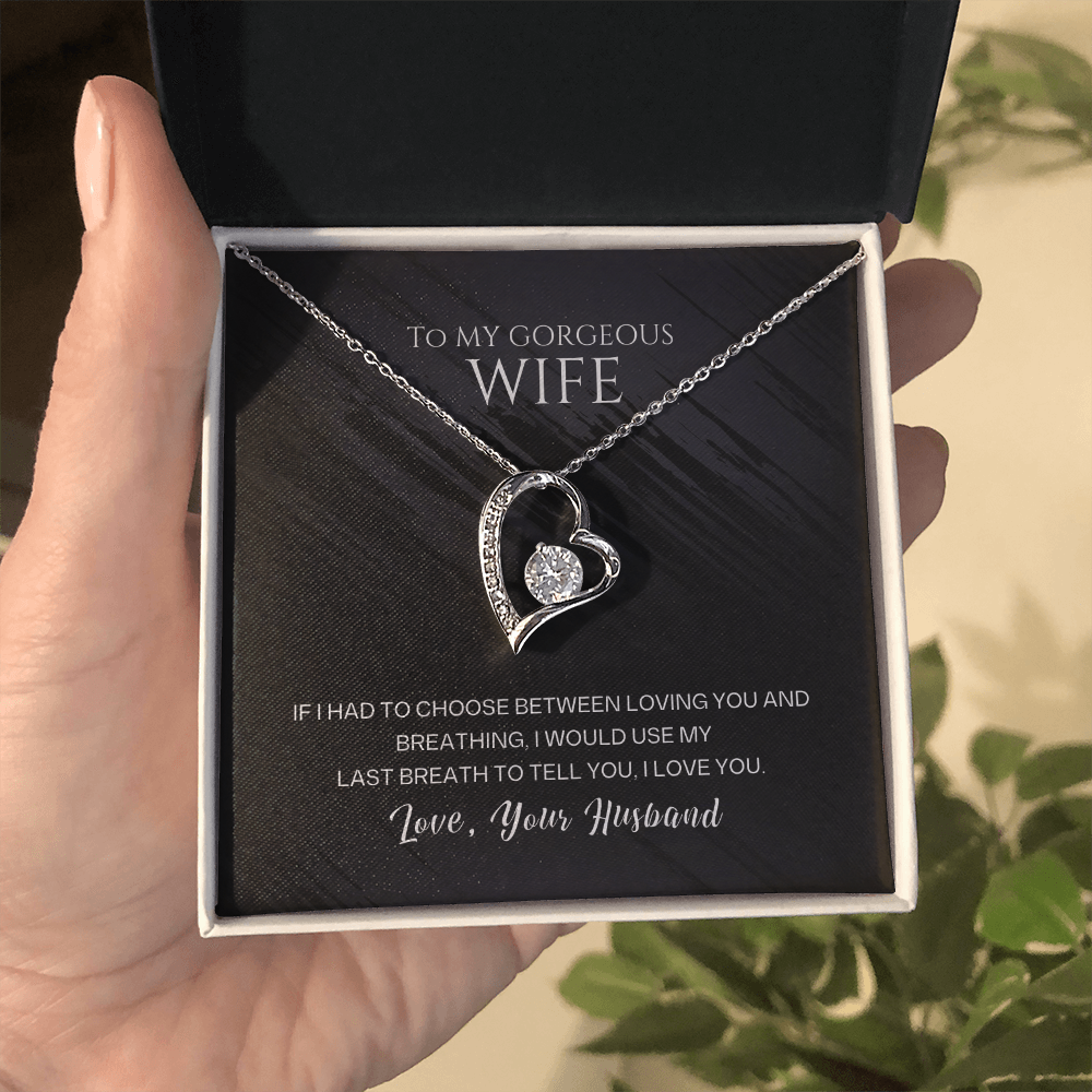 To My Wife – Forever Love Heart Necklace | Love, Your Husband