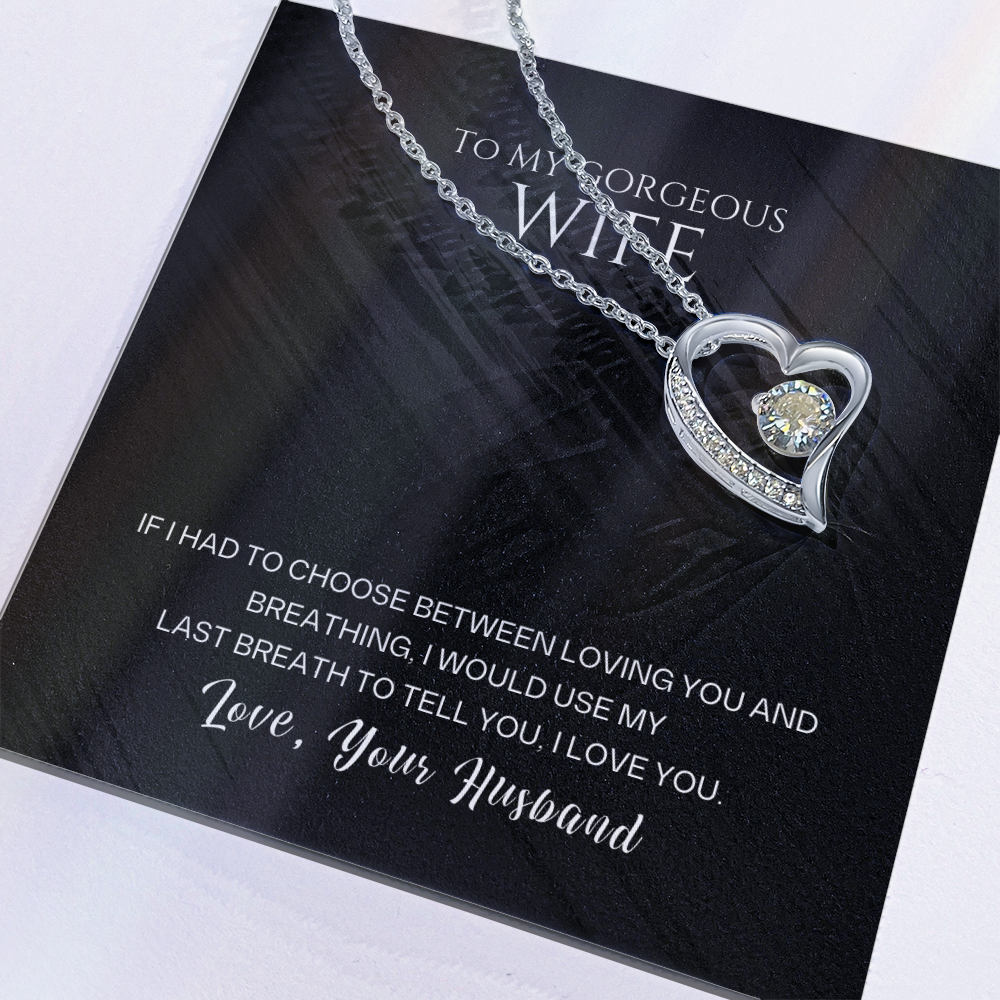 To My Wife – Forever Love Heart Necklace | Love, Your Husband