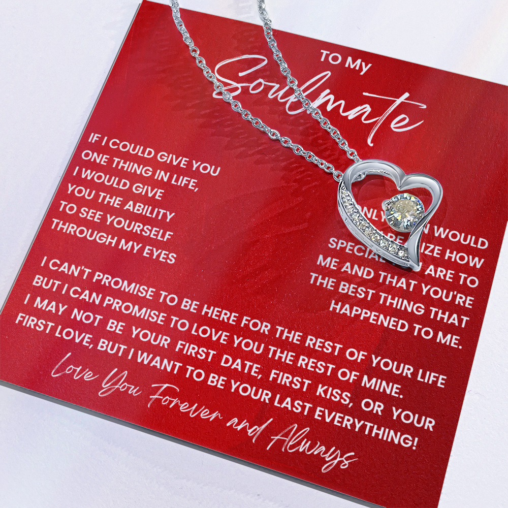 To My Soulmate – Forever Love Heart Necklace | Forever & Always