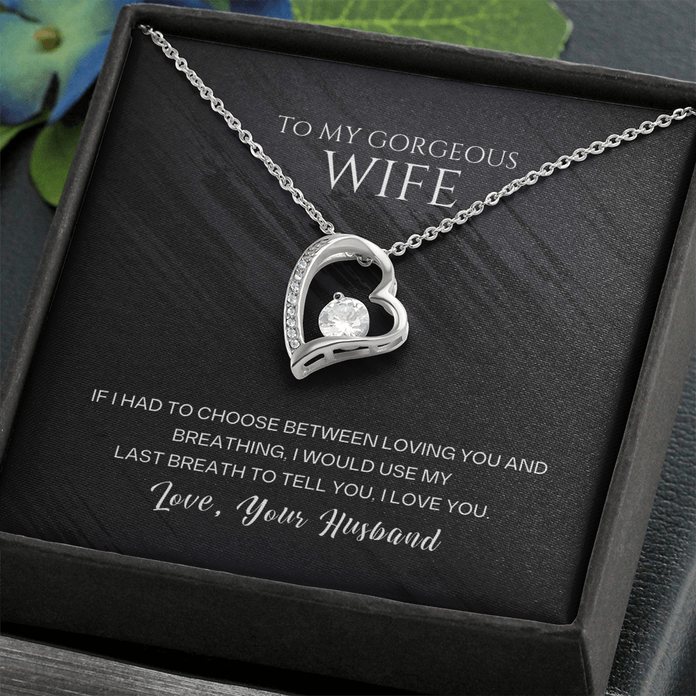 To My Wife – Forever Love Heart Necklace | Love, Your Husband