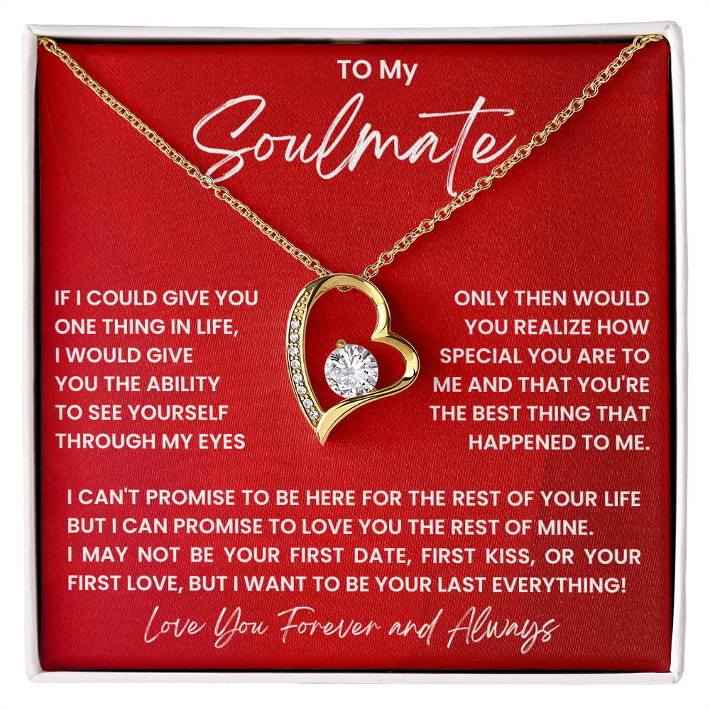 To My Soulmate – Forever Love Heart Necklace | Forever & Always