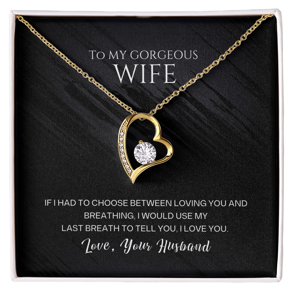 To My Wife – Forever Love Heart Necklace | Love, Your Husband
