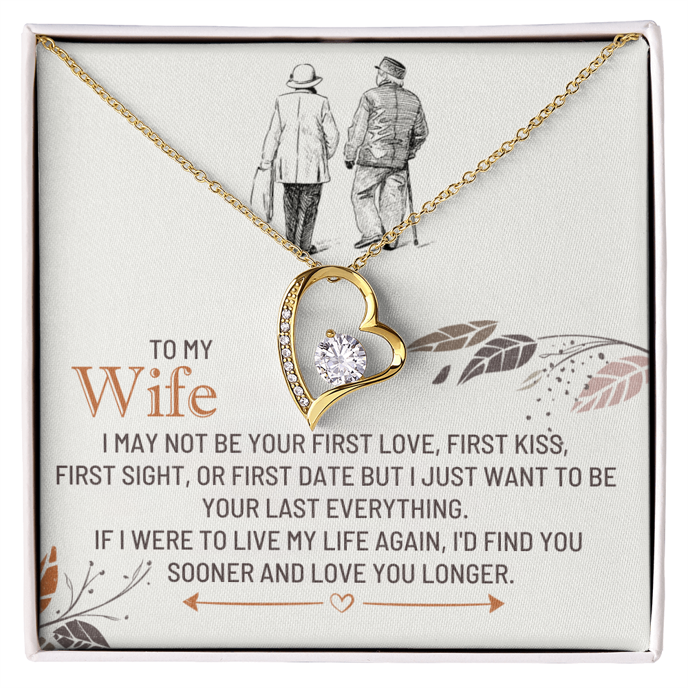 To My Wife – Forever Love Heart Necklace | My Last Everything