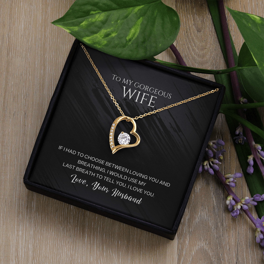 To My Wife – Forever Love Heart Necklace | Love, Your Husband
