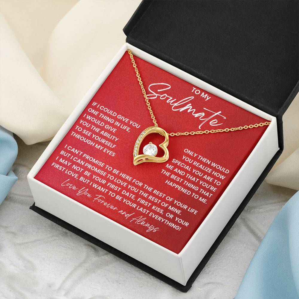 Forever Love Heart Necklace Romantic Gift For Wife