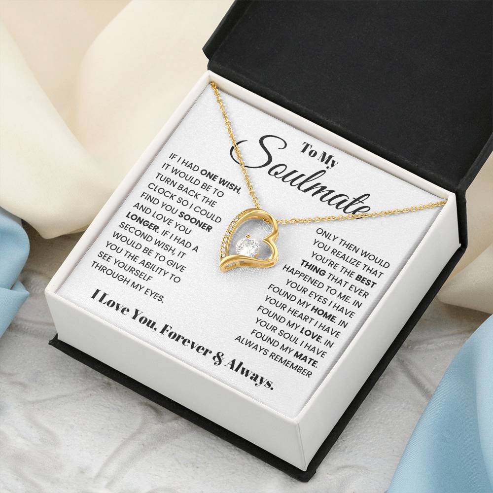 Valentine's Day Heart Necklace Gift For My Wife