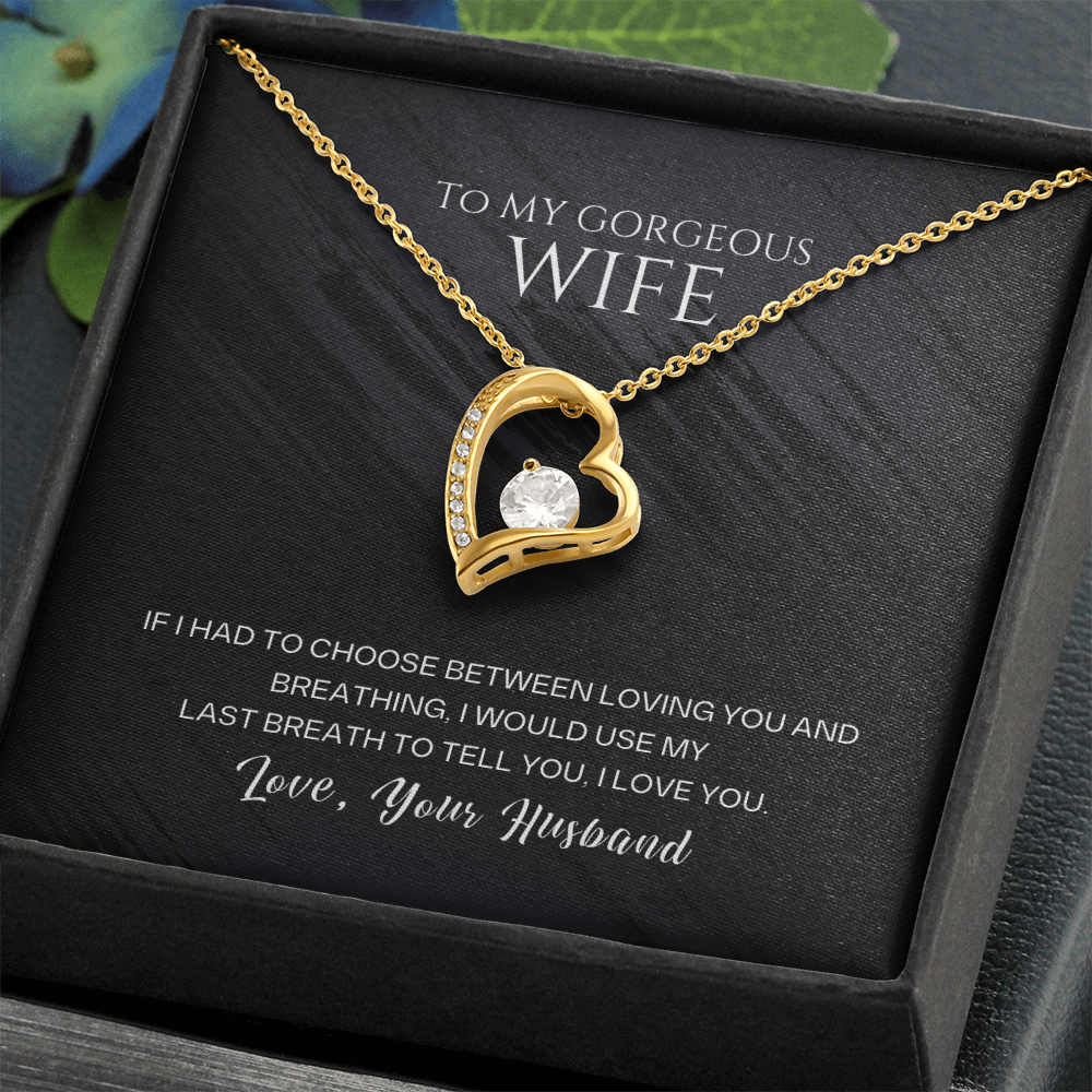 To My Wife – Forever Love Heart Necklace | Love, Your Husband